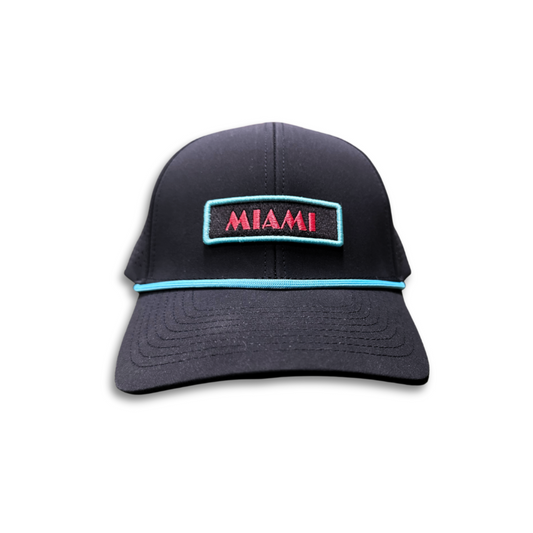 Miami Vice Rope Golf Hat- Black