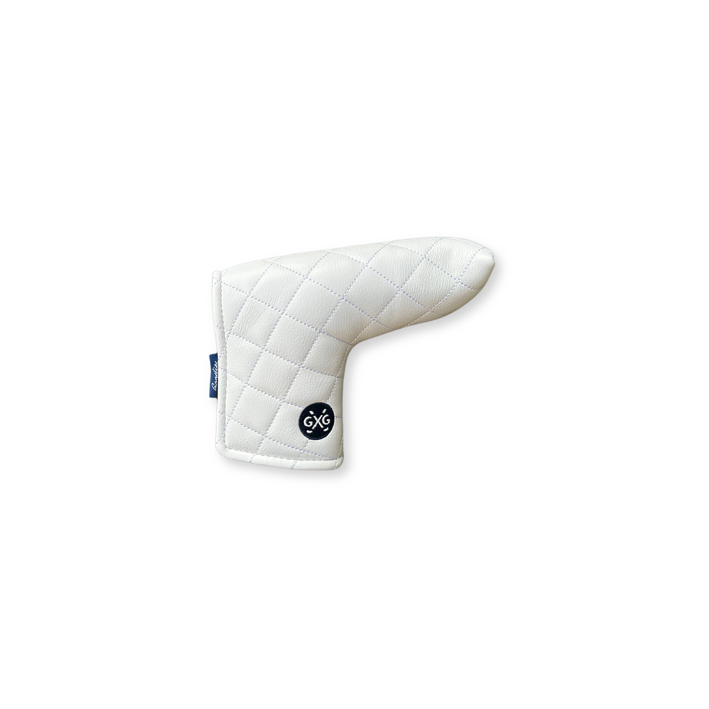 Goodie Luxury Quilted Golf Club Putter Cover- White